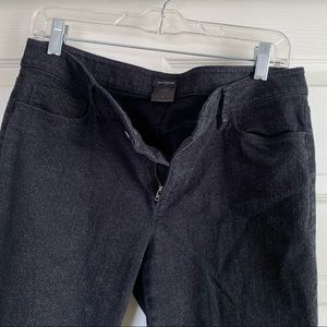 Black pants with mini white dots